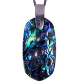 Kendra Scott Womens Silver Tone Necklace With Abalone Shell Pendant