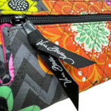 Vera Bradley Women’s Black Multicolor Quilted Floral Pattern Turnlock Wallet