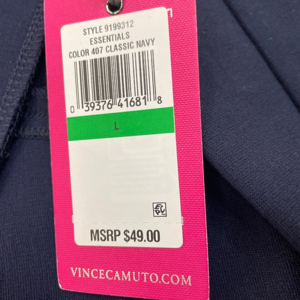 Vince Camuto Womens Classic Navy Essentials Leggings Stretch Knit Sz L - New