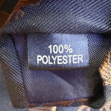 Vifa Mens Navy Blue Polyester Moose Print Neck Tie