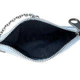Inzi Women’s Silver & White Faux Leather Snake Pattern Chain Strap Crossbody Bag