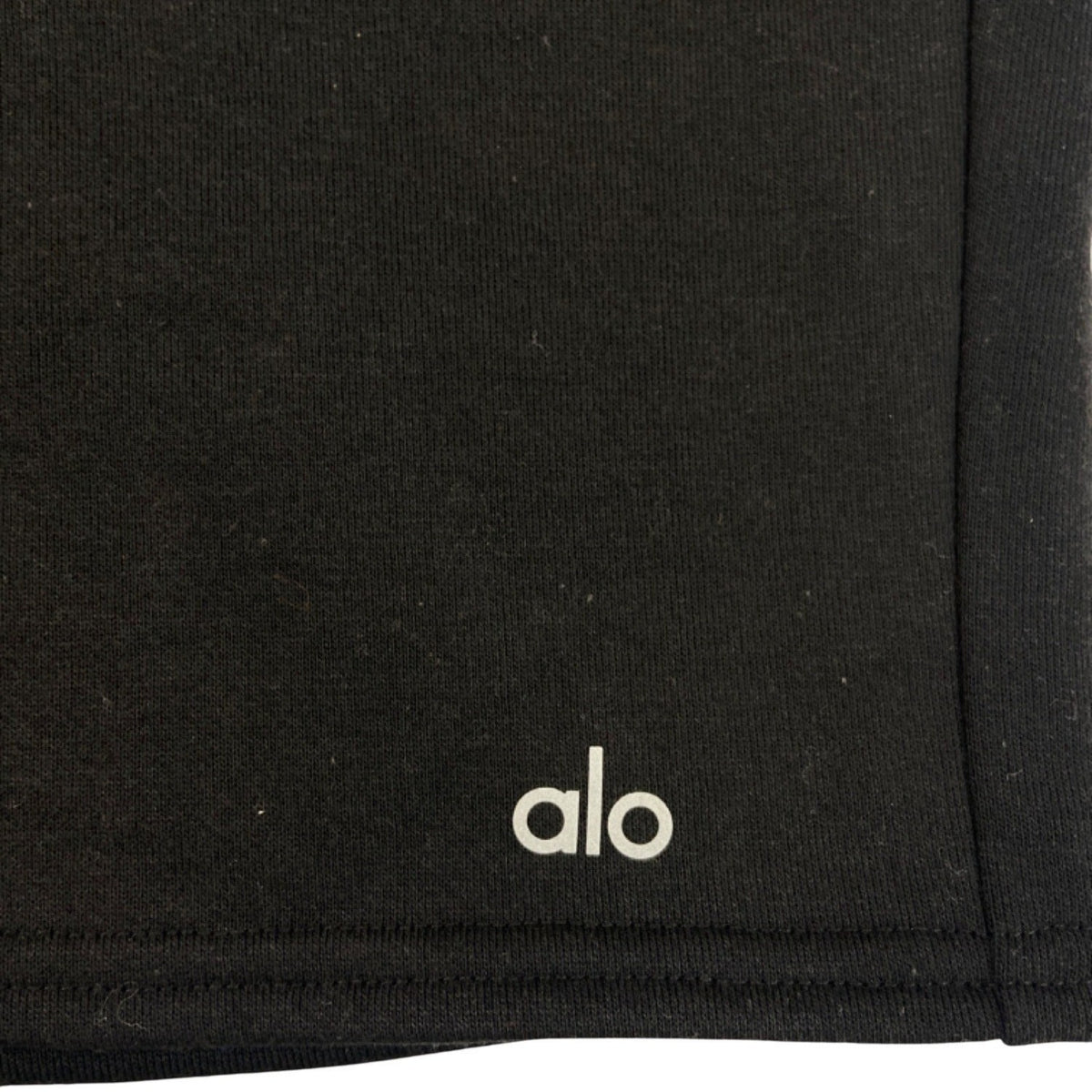 Alo Yoga Womens High-Waisted Black Sweat Shorts Size L- New