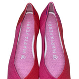 Rothy's x Marta Ferri Flame Azalea Color Block Knitted Ballet Flats Size 7.5