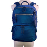 Tumi Women’s Blue Nylon With Multiple Zipper Pockets Adjustable Straps Backpack