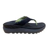 Men’s Black & Green Synthetic Restore Orthotic Flip-Flop Sandals Size 8