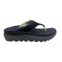 Men’s Black & Green Synthetic Restore Orthotic Flip-Flop Sandals Size 8