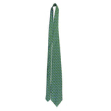 Brooks Basics Green & Blue Silk Dragonfly Pattern Tie Mens Neckwear Classic