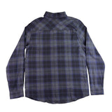 Eight Bells Mens Navy Blue Cotton Plaid Button-Up Long Sleeve Shirt Size L