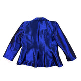 Nicolette Womens Blue Suit Set Includes Blazer & Pencil Skirt Size 12