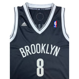 Adidas Deron Williams #8 Black Brooklyn Nets Basketball NBA Jersey Sz M