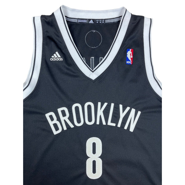 Adidas Deron Williams #8 Black Brooklyn Nets Basketball NBA Jersey Sz M