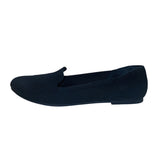 Veittes Women’s Black Knitted Fabric Loafers Slip-On Flat Shoes Size 11W