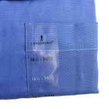 Lanesboro Mens Blue Cotton Non-Iron Long Sleeve Dress Shirt 16.5 34/35 - New