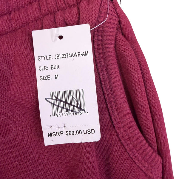 NFL Mens Burgundy Cotton-Blend Redskins Sweatpants Logo Print Team Apparel Sz M