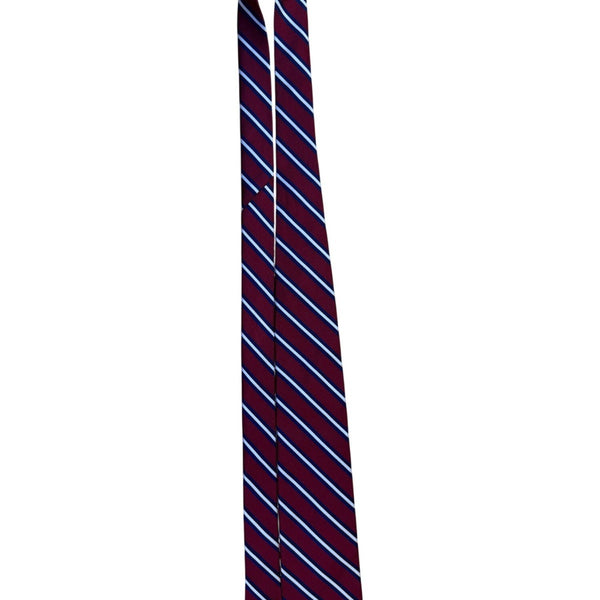 Brooks Brothers Mens Red & Blue Striped Silk Tie Classic Business Neckwear