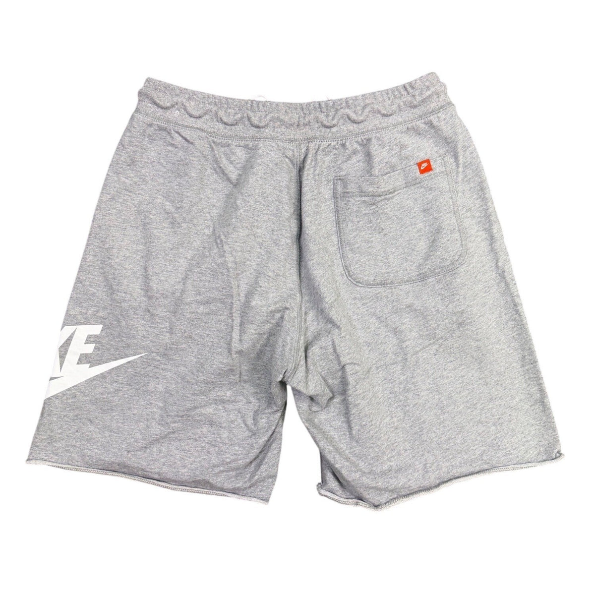 Nike Mens Gray Drawstring Shorts With Logo Graphics Casual Lightweight Size L