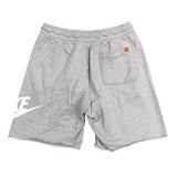 Nike Mens Gray Drawstring Shorts With Logo Graphics Casual Lightweight Size L