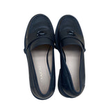 Coach Women's Black Leather With Lug Sole Elegant Slip-On Loafers Size 8B