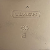 Coach Women’s Black Leather Buckle Detail Monique Riding Boots Size 6.5B