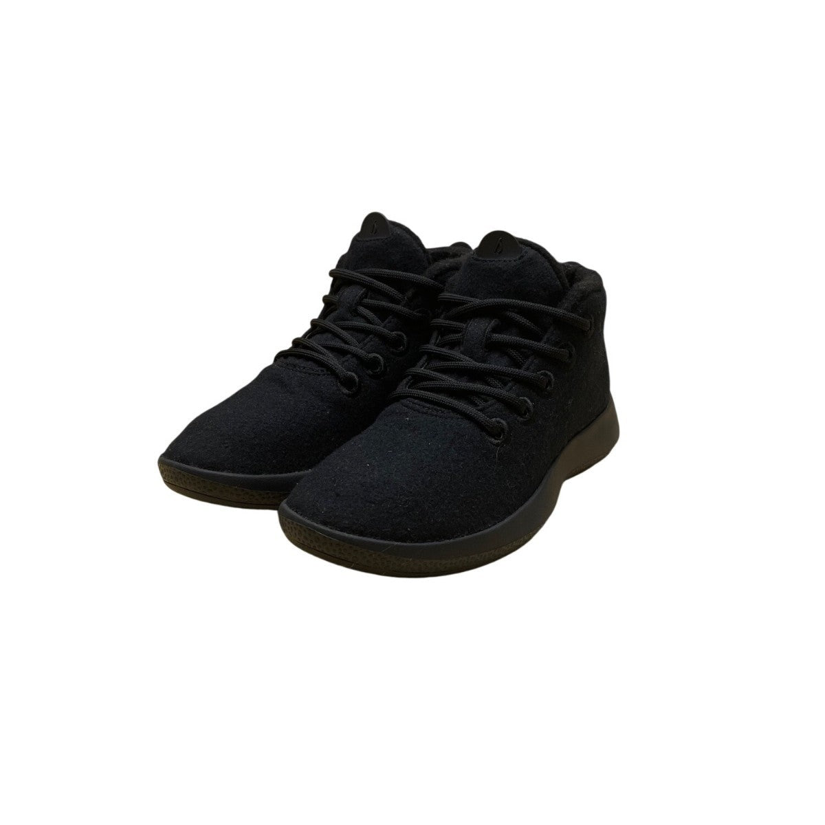 Allbirds Women’s Black Wool Lace-Up High-Top Athletic Wrum Sneakers Size W6