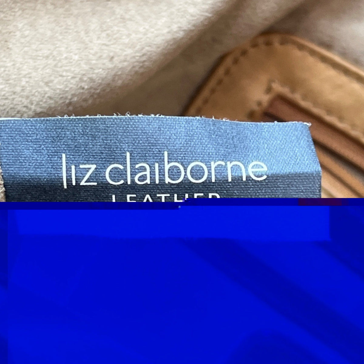 Liz Claiborne Women's Light Brown Leather Shoulder Bag Sz L