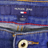 Hilfiger Womens Blue Cotton Blend Embroidered Jeans Slim Fit Floral Print Size 8