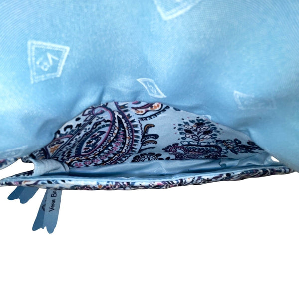 Vera Bradley Women’s Soft Sky Paisley Adjustable Strap RFID All-In-One Crossbody