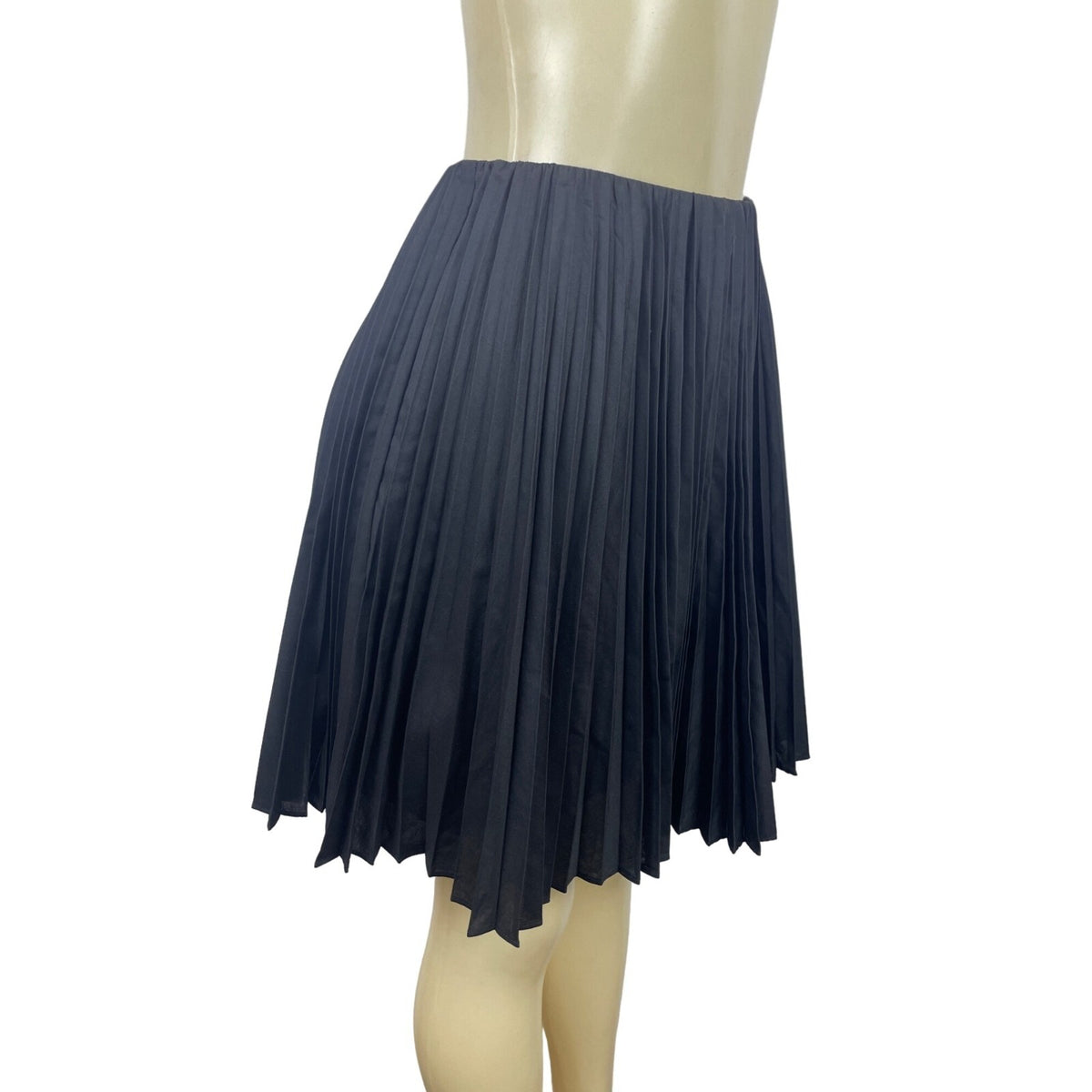 Banana Republic Women's Accordion Black Elastic Waist Skirt Sz L - NWT