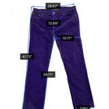Lauren Ralph Lauren Purple Corduroy Womens Classic Straight Jeans Size 12