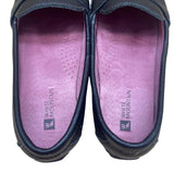 White Mountain Women’s Black Leather Skipper Penny Driving Moccasins Size 8.5M