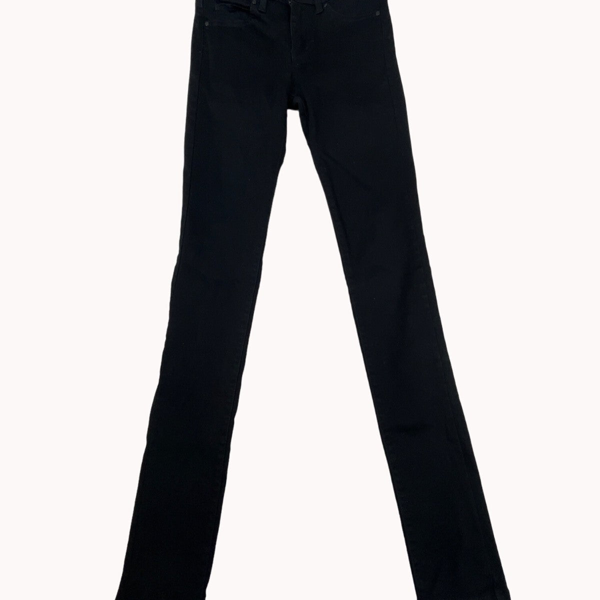 Uniqlo Skinny Tapered Fit Black Jeans Ultra Stretch Mid Rise Womens 23x33