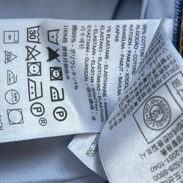 Levis Women Blue Ribcage Straight Ankle Jeans Super High Rise Sz 22W - New