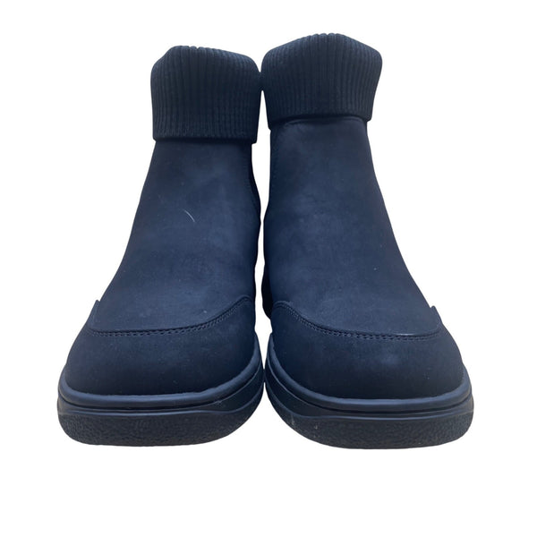 Athlefit Women’s Black Sock-Style Stretchy Collar Slip-On Ankle Boots Size 8