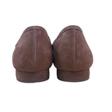 Talbots Women’s Brown Suede Leather Avery Buckle Flats Shoes Size 8M