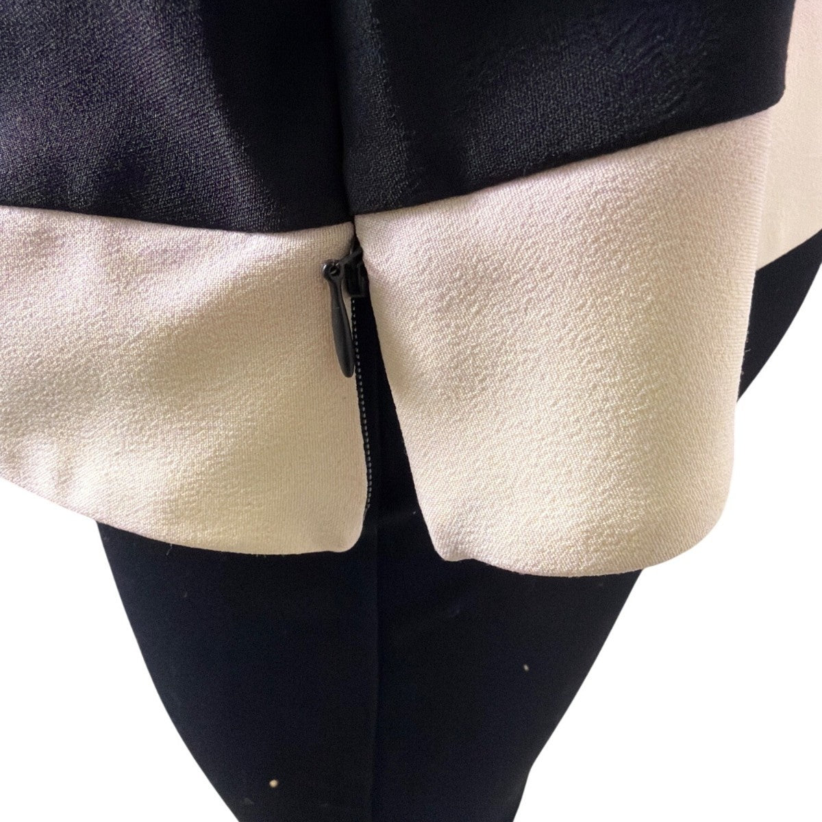 Dressbarn Womens Black & White Sleeveless Button-Shoulder Top Size 14