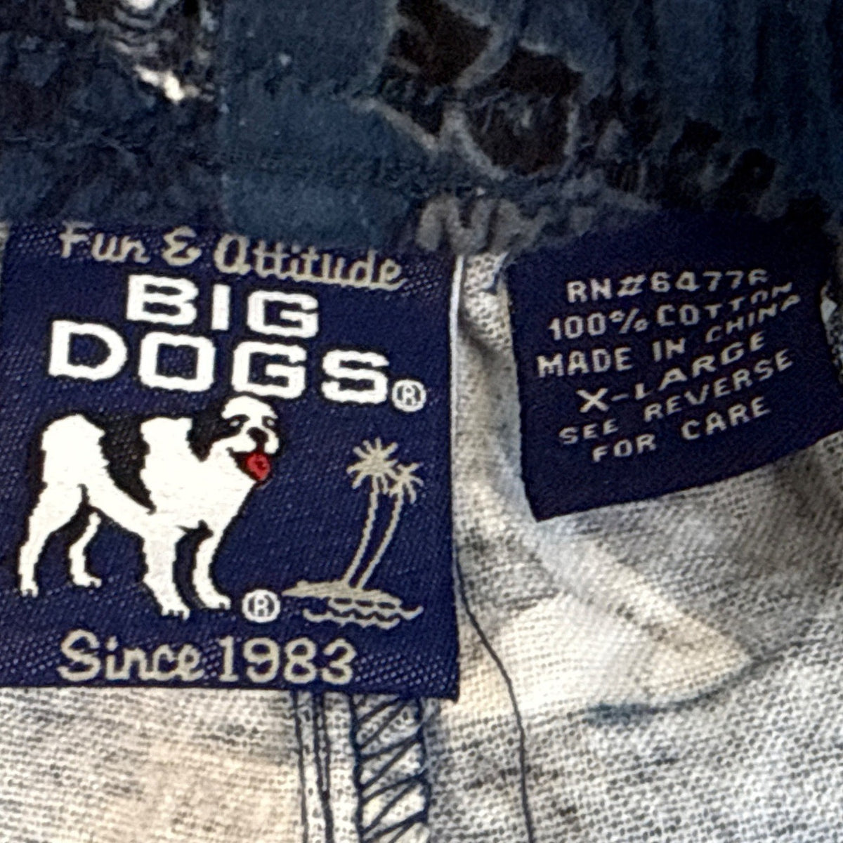 Dog Print Lounge Pant "Youre Right I Do Have An Attitude" Blue White Sz XL - New