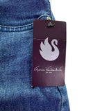 Gloria Vanderbilt Womens Blue Amanda Slimming Pull-On Denim Jeans Size 16