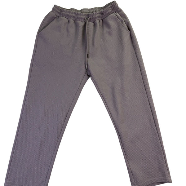 Coofandy  Womens Gray Tracksuit Zip Pullover & Elastic Waist Pants Size L