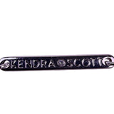 Kendra Scott Womens Silver Tone Heart Rhinestone Pendant Necklace Elegant Design