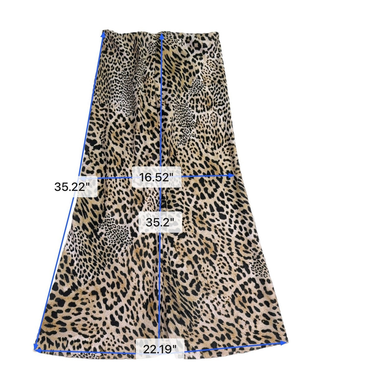 Zara Womens Animal Print Maxi Skirt Leopard Pattern Neutral Colors Sz XS 