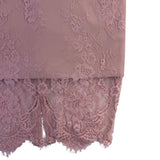 Venus Womens Mauve Sleeveless Lace Halter Cocktail Dress Size S