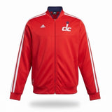 Adidas Mens Red Washington Wizards Track Jacket Full-Zip Casual Wear Size XL