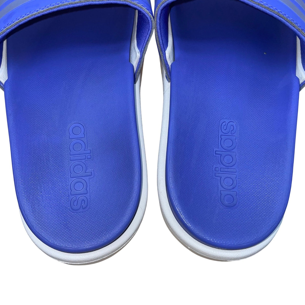 Adidas Women’s Purple & White Synthetic Platform Slide Sandals Size 5