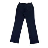 Lee Womens Dark Wash Denim Straight Leg Pants Classic Fit Mid-Rise Size 10 M