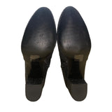 J. Crew Women’s Black Glitter Synthetic Zipper Block Heel Ankle Boots Size 9.5