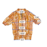 Rachel Zoe Womens Orange Patterned Top Lightweight Stylish Size S 