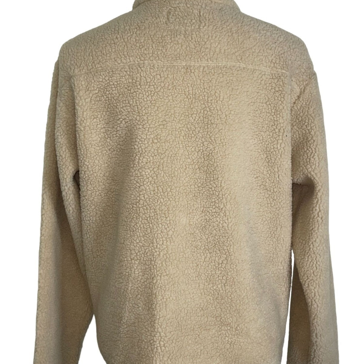NWT BDG Fluffy  Sipper Casual Light Brown Men's Full Zip Polyester Jacket Size L