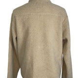 NWT BDG Fluffy  Sipper Casual Light Brown Men's Full Zip Polyester Jacket Size L