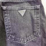Guess Jeans Mens Black Denim Pants Classic Fit Cotton Narrow Leg Size 30