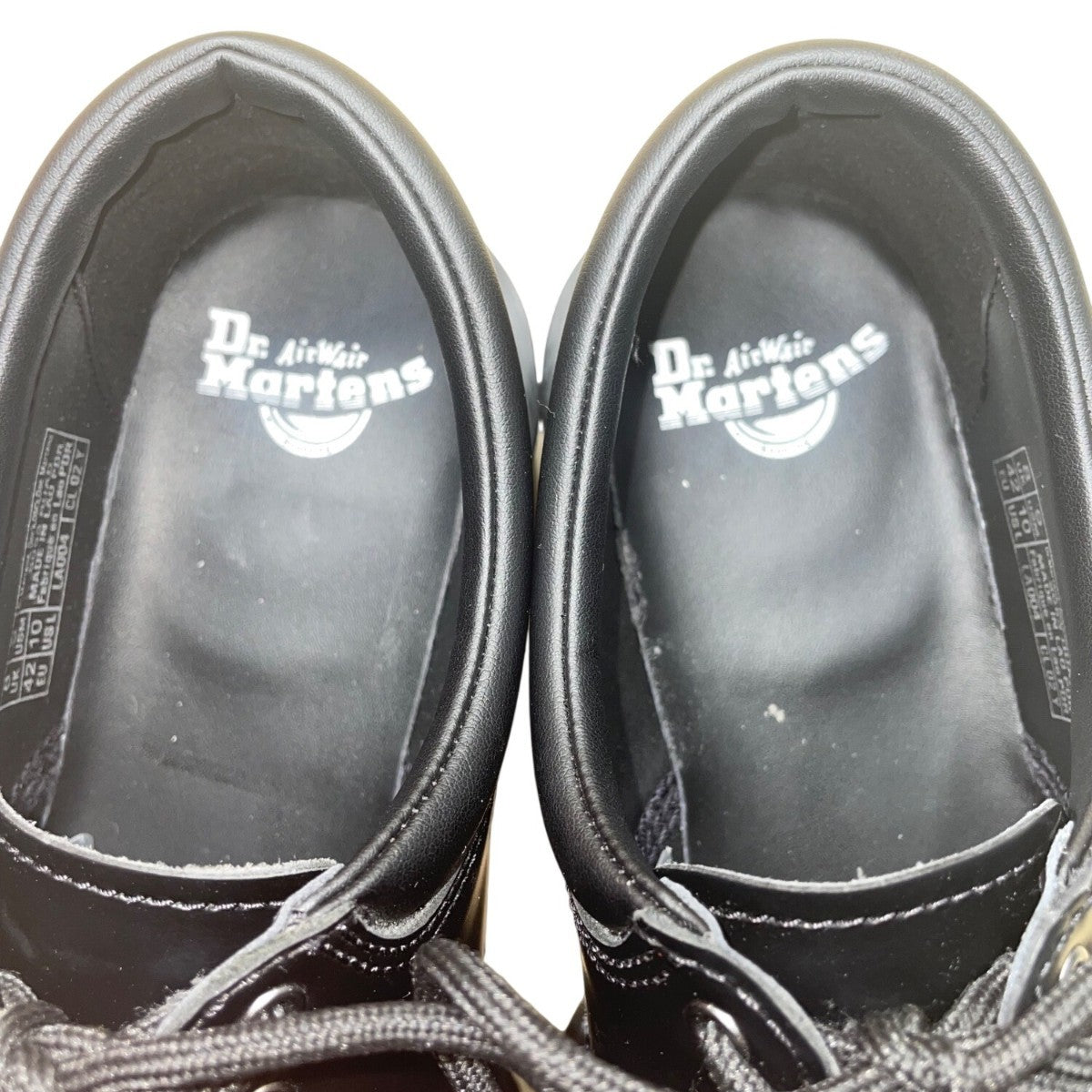 Dr. Martens Unisex Black Leather Lug Platform Lace-Up Dress Shoes Sz L10/M9